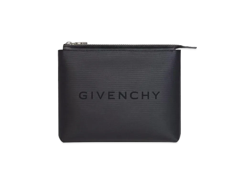 GIVENCHY Travel Pouch In Coated Canvas "Black"