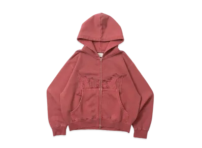 トップス BLESSU BLESS U Bless U Pigment Zip Hoodie