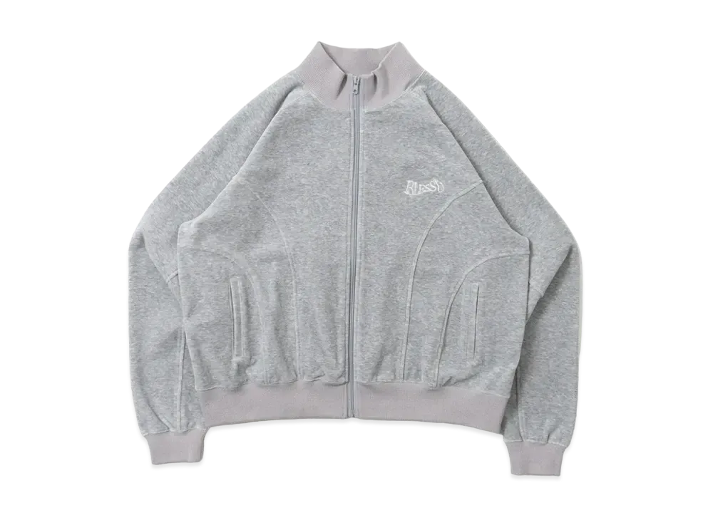 BLESS U Velours Track Jacket "Gray"