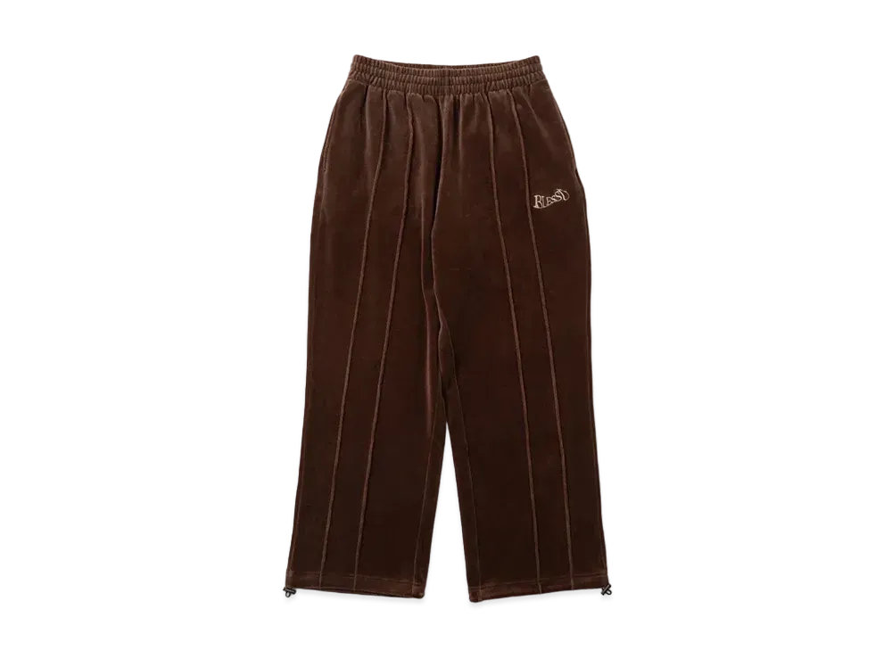 BLESS U Velours Track Pants "Brown"