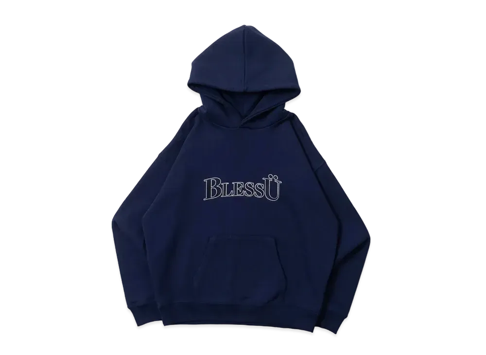 BLESS U BU Logo Hoodie "Navy"