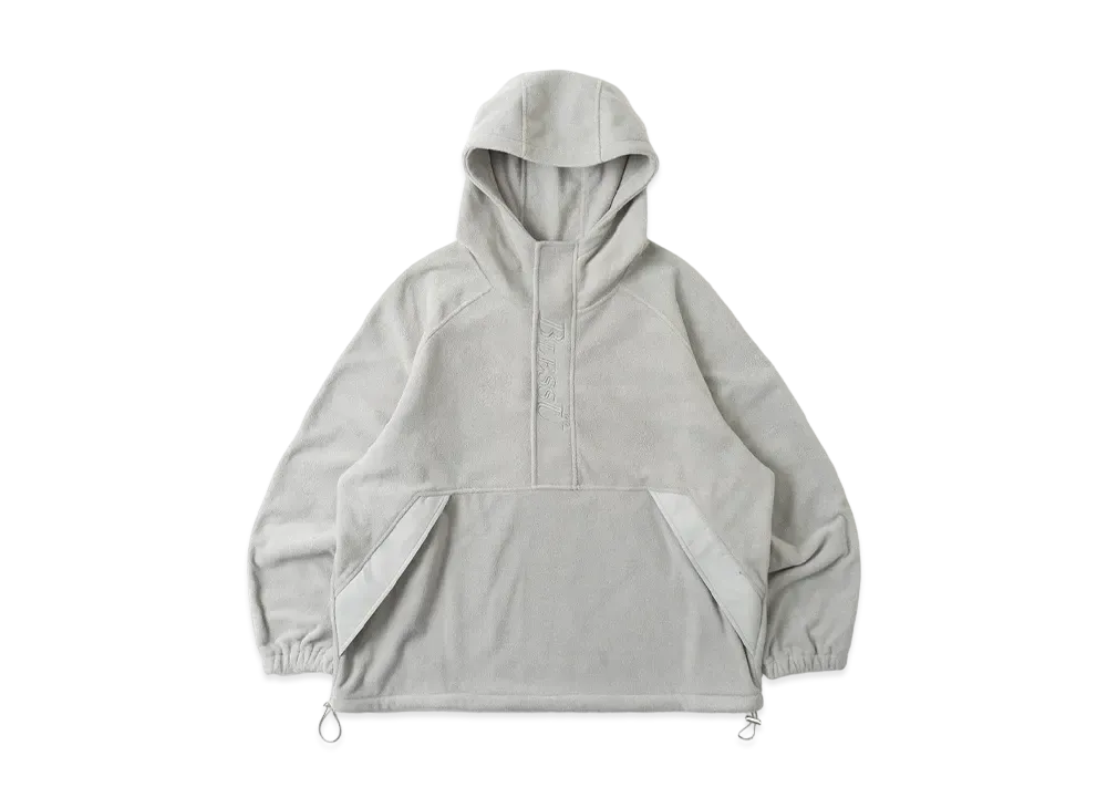 BLESS U Half-zip Fleece Parka "Gray"