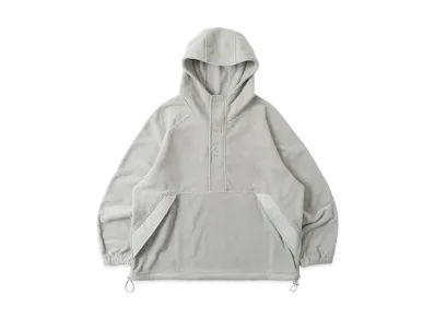 BLESS U Half-zip Fleece Parka "Gray"