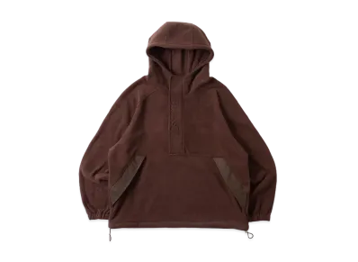 BLESS U Half-zip Fleece Parka "Brown"
