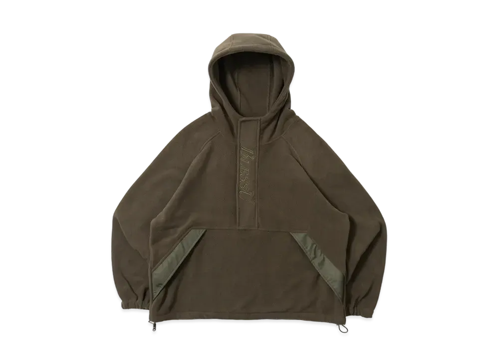 BLESS U Half-zip Fleece Parka "Khaki"