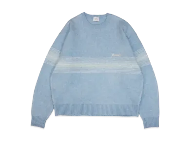 BLESS U Gradation Border Knit "Blue"