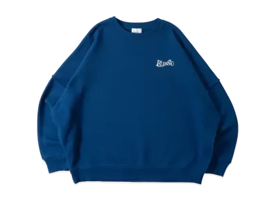 BLESS U Wave Logo Sweat "Blue"