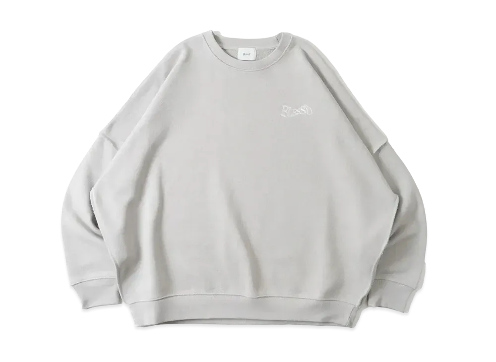 BLESS U Wave Logo Sweat "Gray"