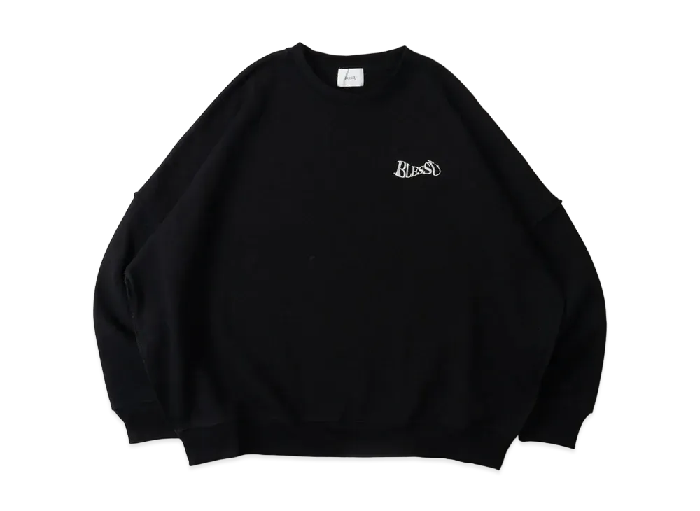 BLESS U Wave Logo Sweat "Black"
