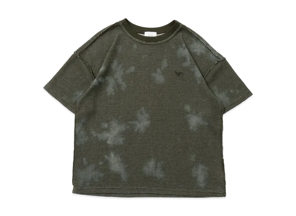 BLESS U Tie Dye Thermal Tee "Khaki"
