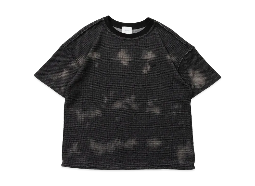BLESS U Tie Dye Thermal Tee "Black"