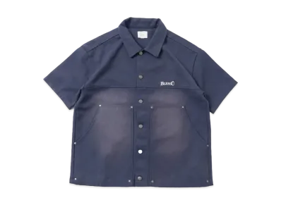 BLESS U Duck Wash Work Shirt "Navy"