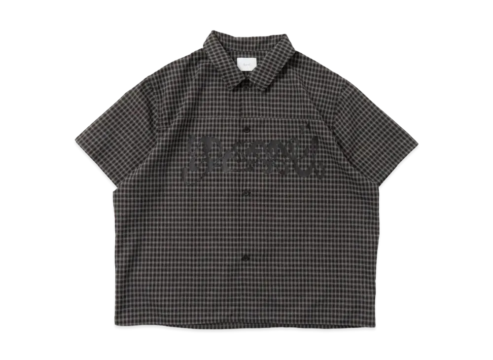 BLESS U SS Check Shirt "Black"