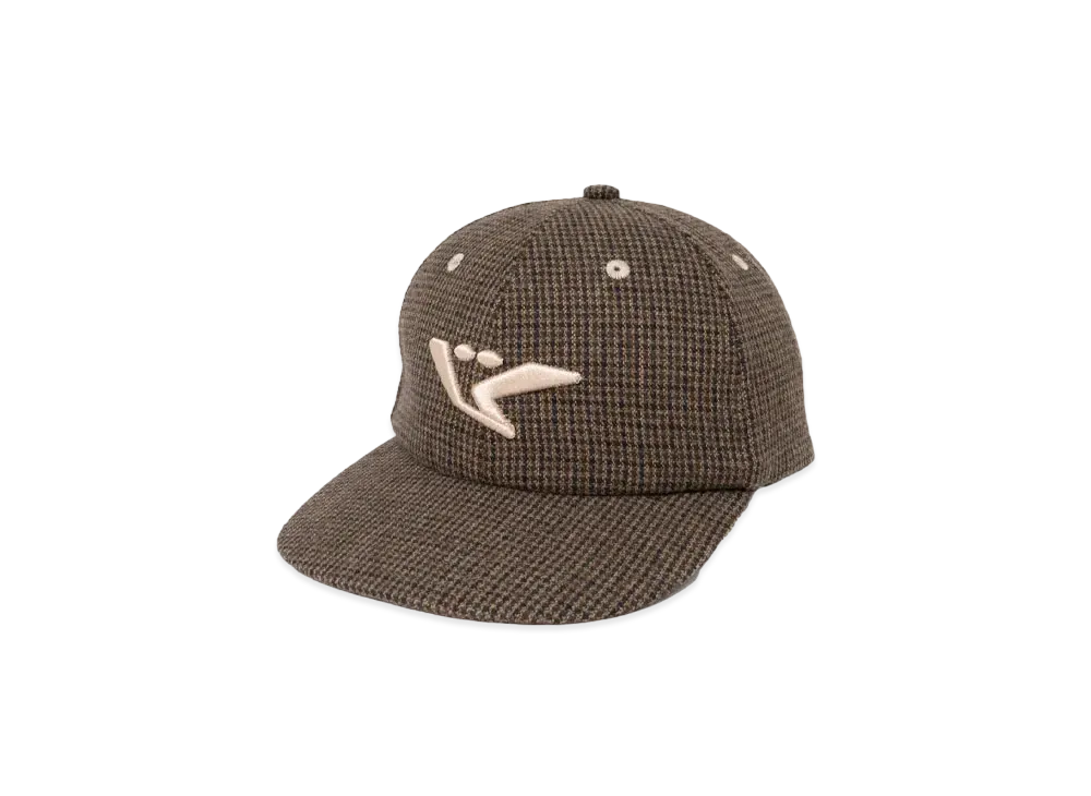 BLESS U Plaid Baseball Cap "Brown"
