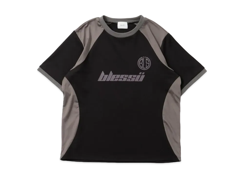BLESS U BU Fit T Shirt "BlackxGrey"