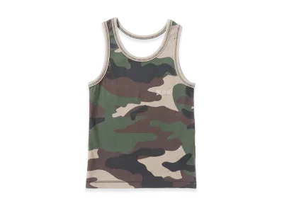 BLESS U Camouflage Pattern Tank Top "Khaki"