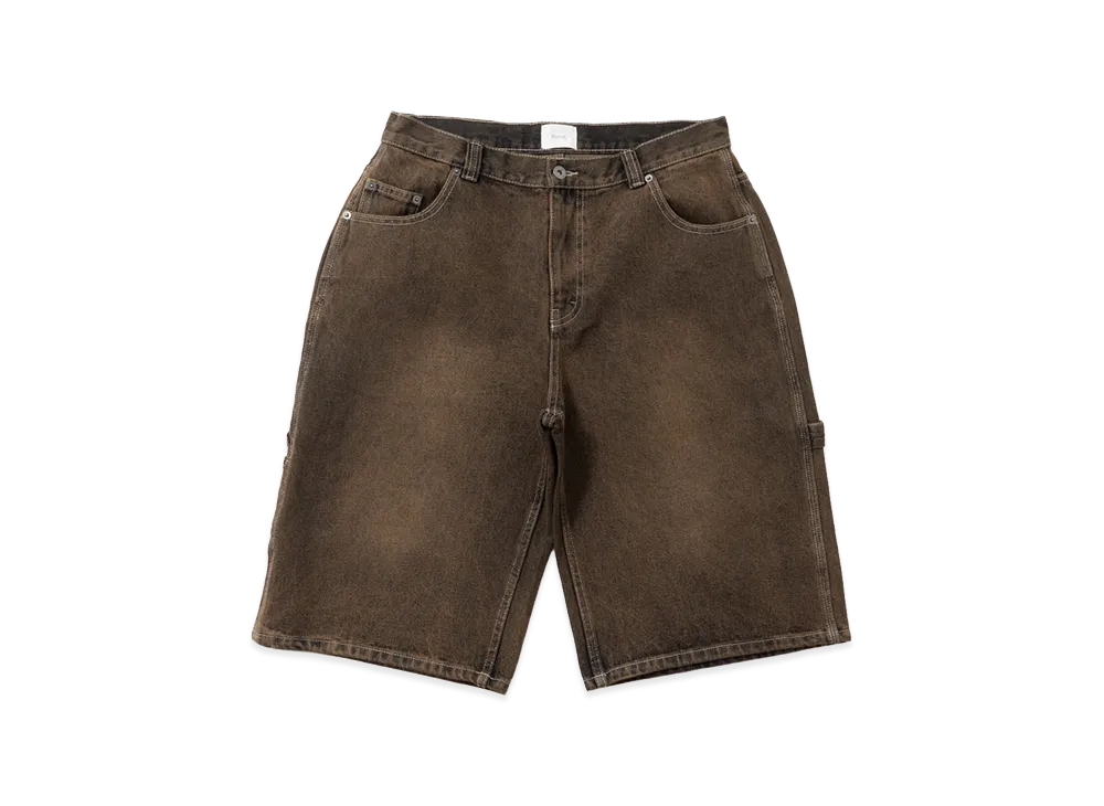 BLESS U Denim Half Pants "Brown"