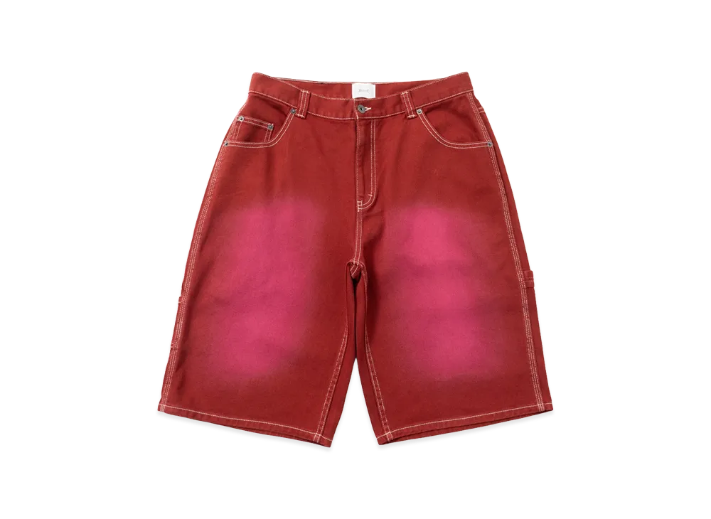 BLESS U Denim Half Pants "Red"