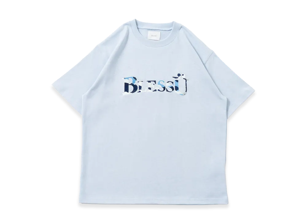 BLESS U OG Logo Camouflage Pattern Tee "Blue"