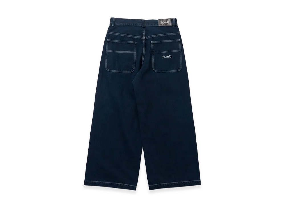 BLESS U BU Wash Baggy Denim "Blue"