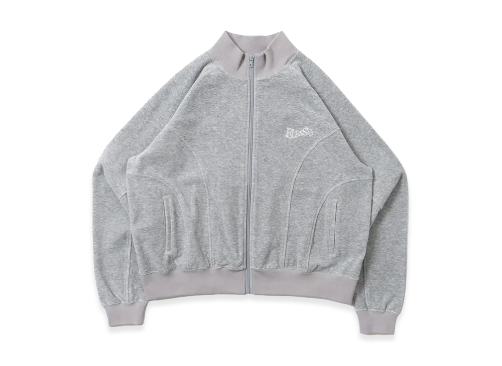 BLESS U Velour Track Jacket "Gray"