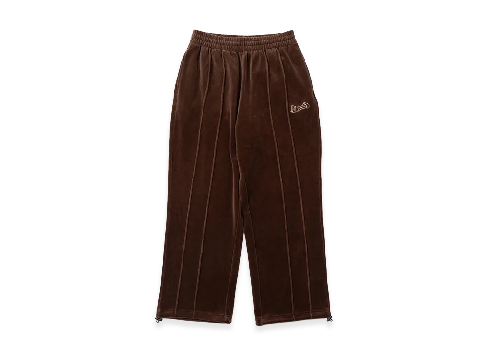 BLESS U Velour Track Pants "Brown"