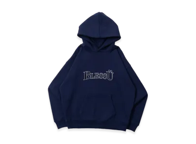 BLESS U BU Logo Hoodie "Navy"