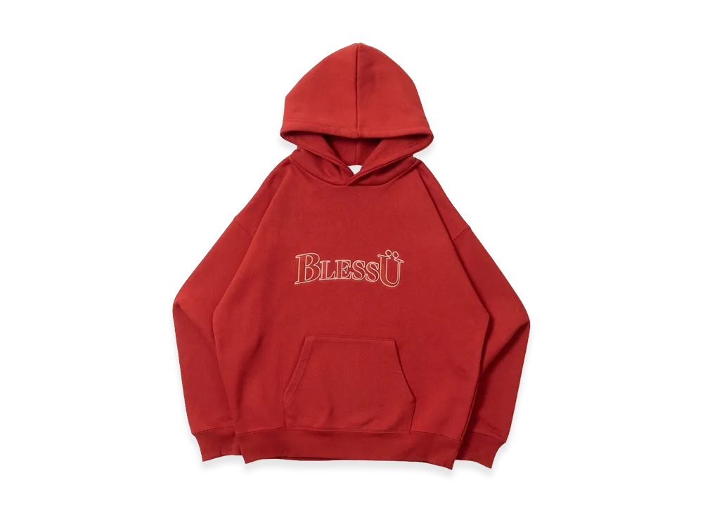 BLESS U BU Logo Hoodie "Bordeaux"