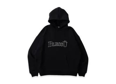 BLESS U Basic Logo Hoodie "Black"