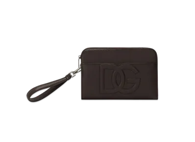DOLCE&GABBANA Medium Deerskin Pouch "Black"