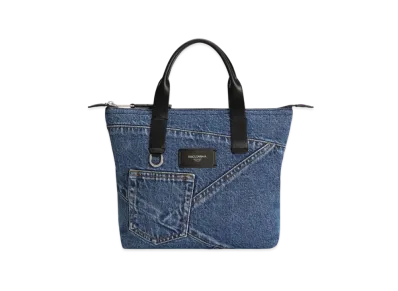 DOLCE&GABBANA Small Patchwork Denim Shopper "Blue"