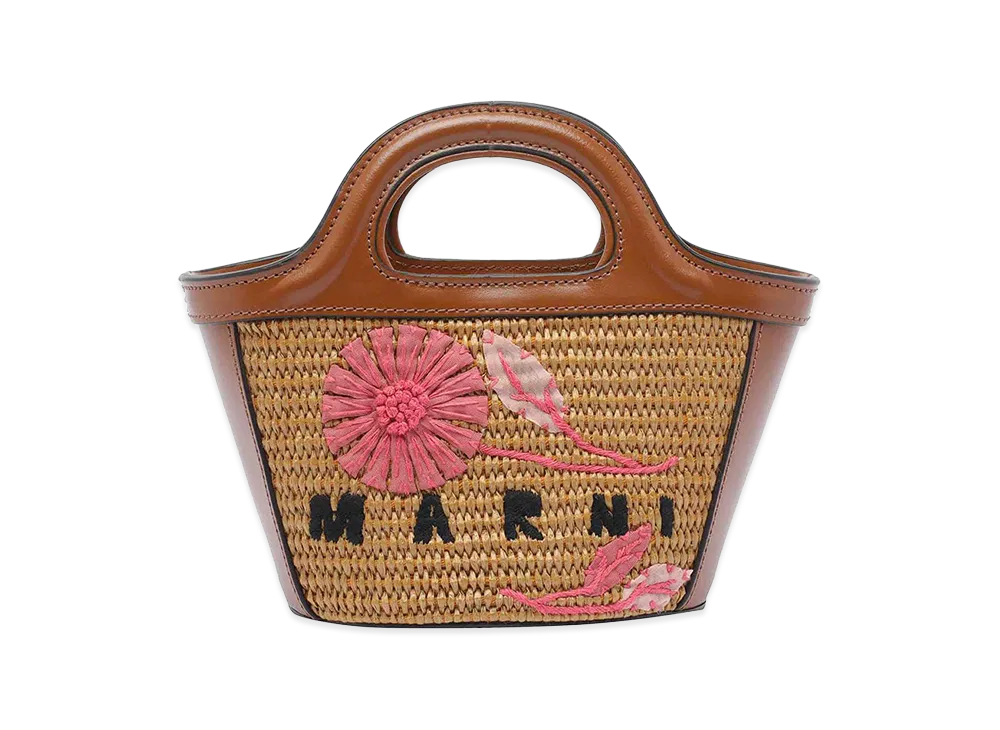 MARNI Women's Caramel Raffia Handbag "Brown"