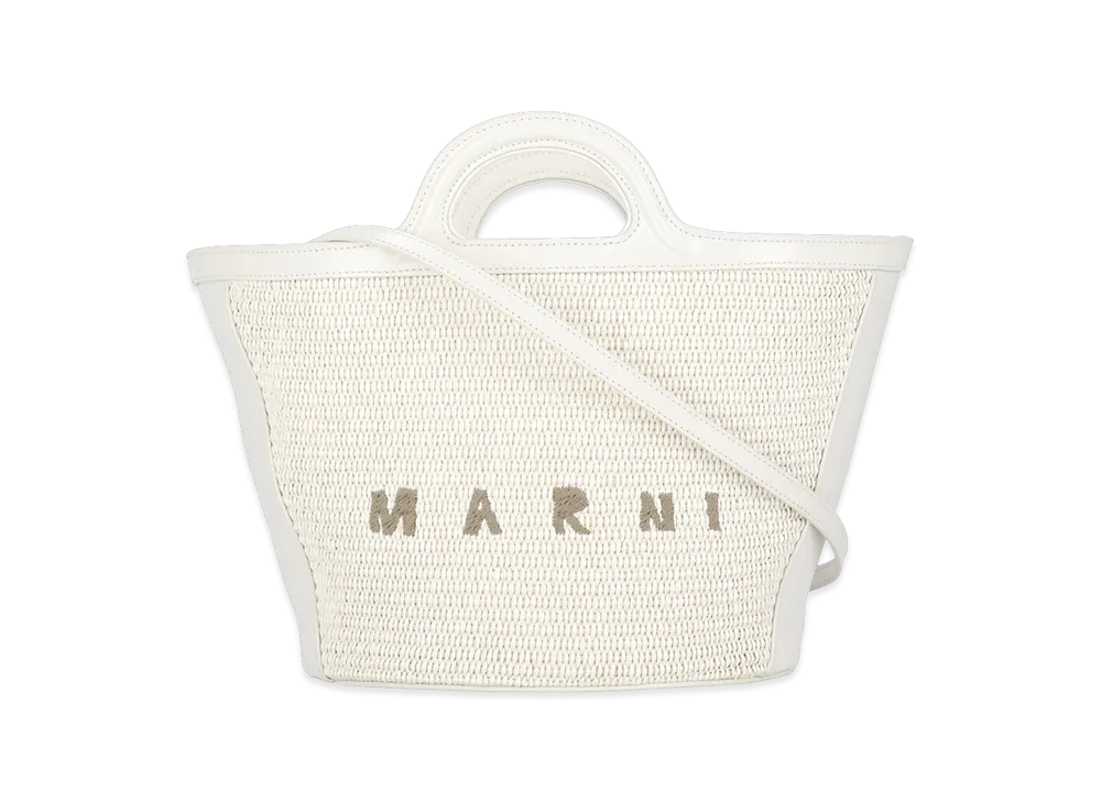 MARNI Women's Tropicalia Handbag Small "White"