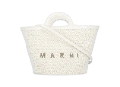 MARNI Women's Tropicalia Handbag Small "White"