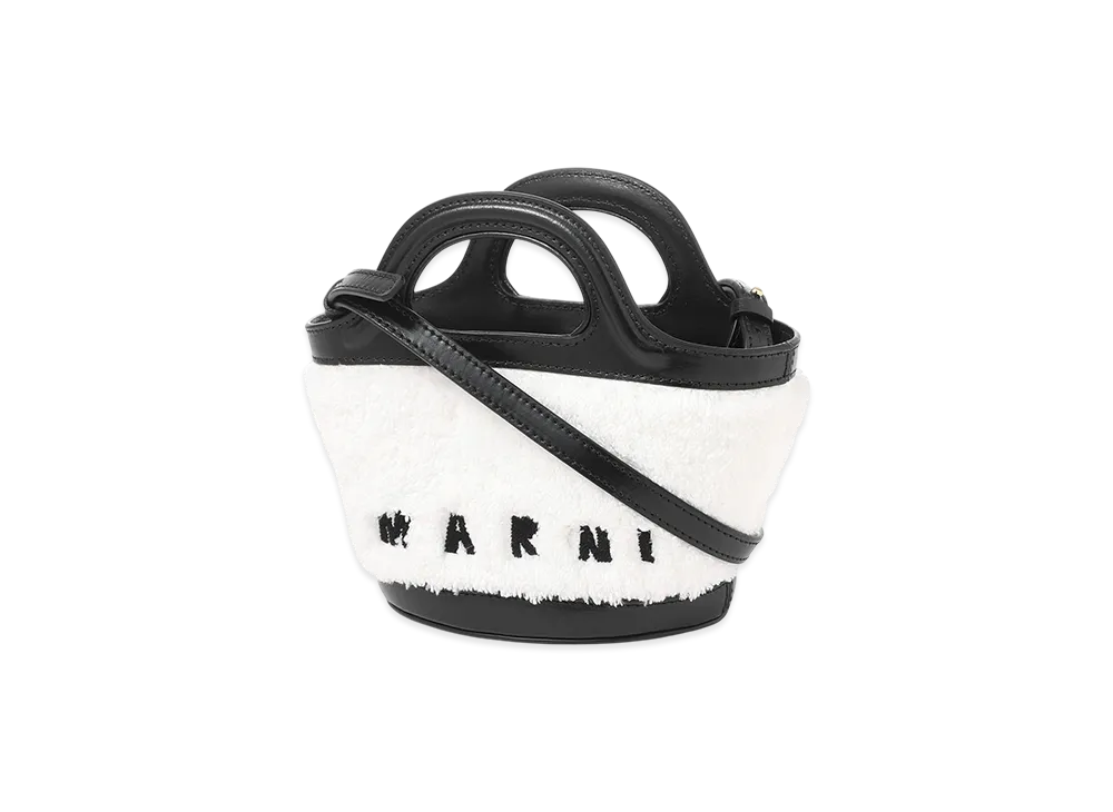 マルニ 2WAY トロピカリア マイクロ "ブラック/ホワイト" BMMP0096Q2-ZO521