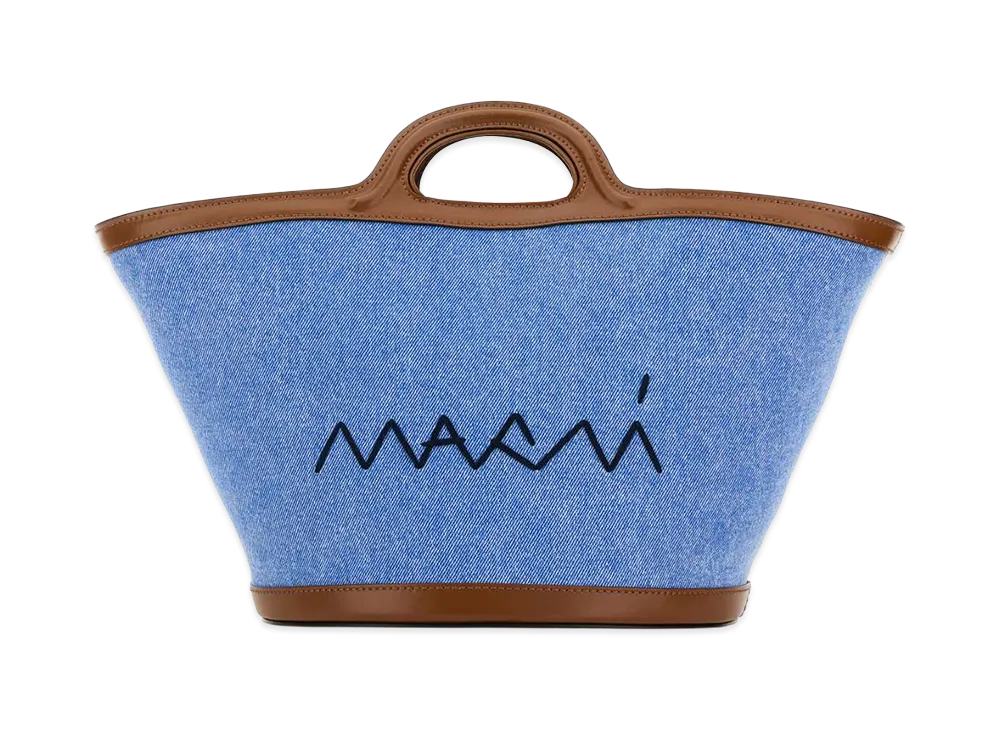 MARNI Women's Denim Bucket Bag "Light Blue"