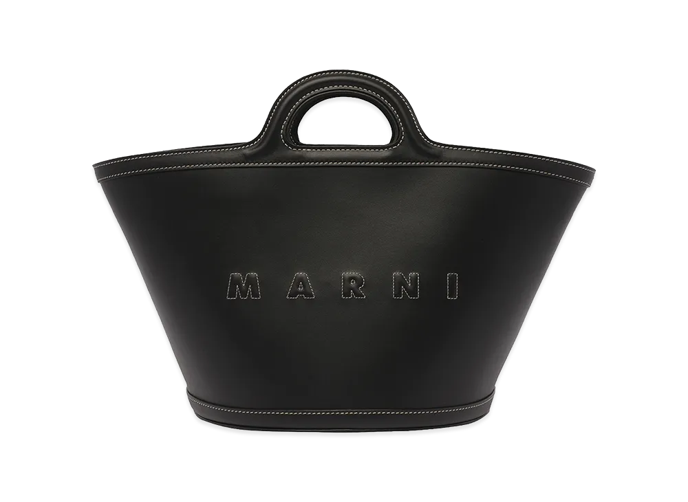 MARNI Women's Leather Small Tropicalia Handbag "Black"
