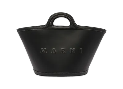 MARNI Women's Leather Small Tropicalia Handbag "Black"