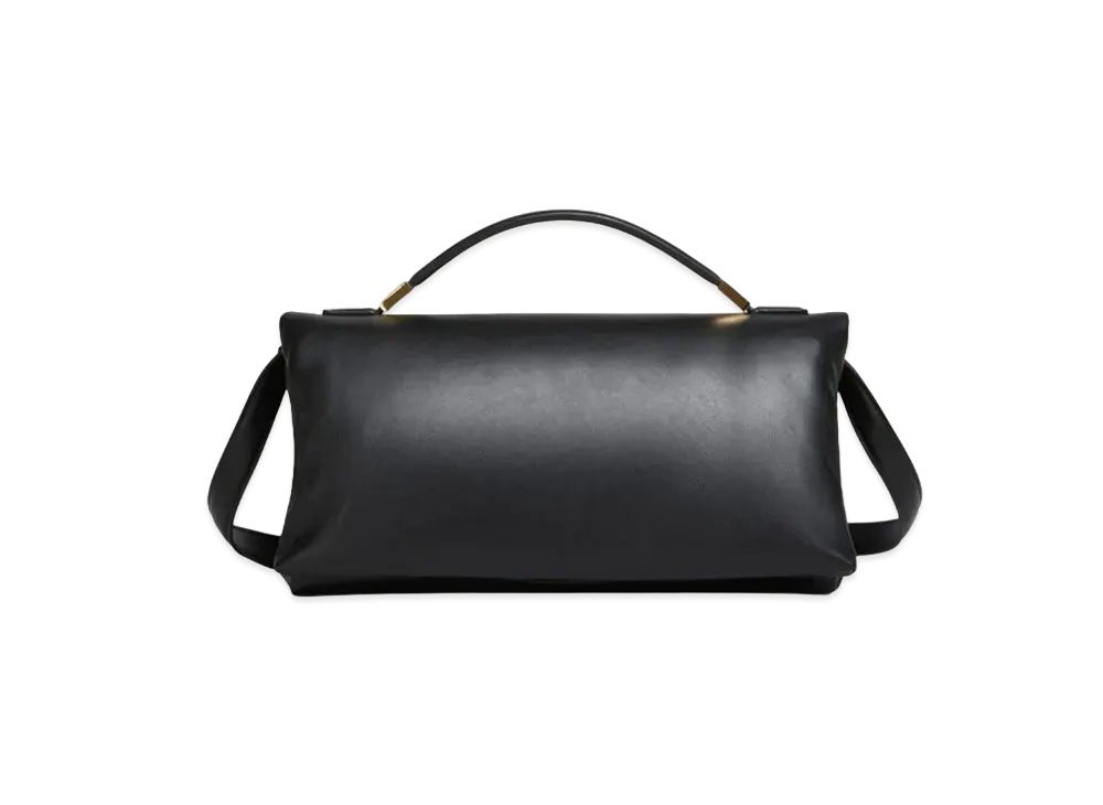 Marni Leather Prisma Top Handle Bag "Black"