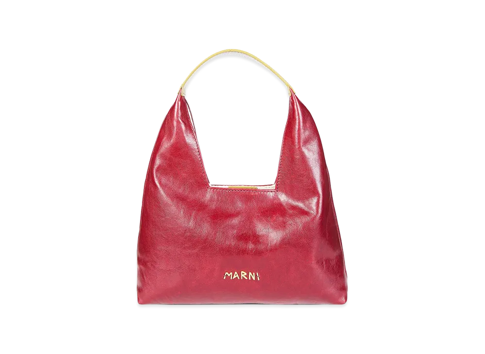 MARNI Women's Small "Trapeze" Shoulder Bag "Bordeaux"