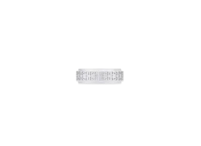 GIVENCHY Ring With All-Over 4G Pattern In Metal "Silver"