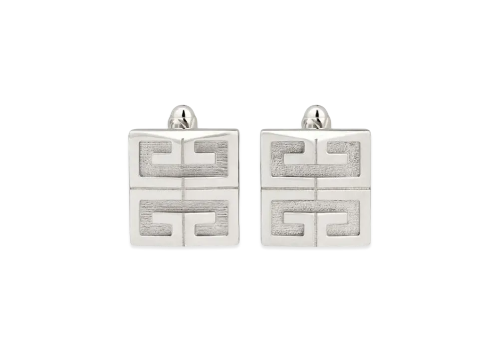 GIVENCHY 4G Cufflinks In Metal "Silver"