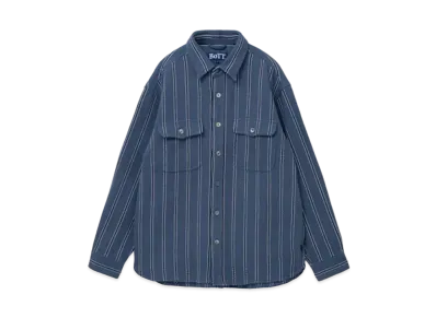 BoTT Jacquard Stripe Shirt "Cobalt"