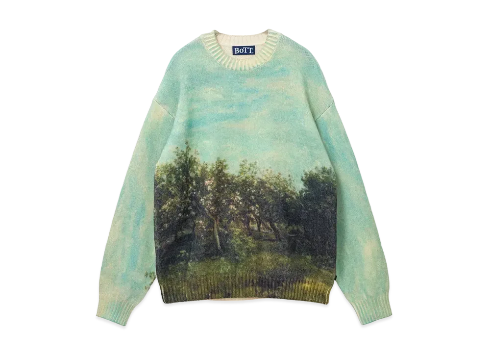 BoTT Apple Printed Knit Sweater "Green"