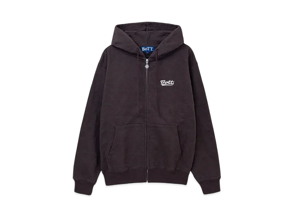 BoTT Sparkle Stitch Zip Hoodie "Brown"