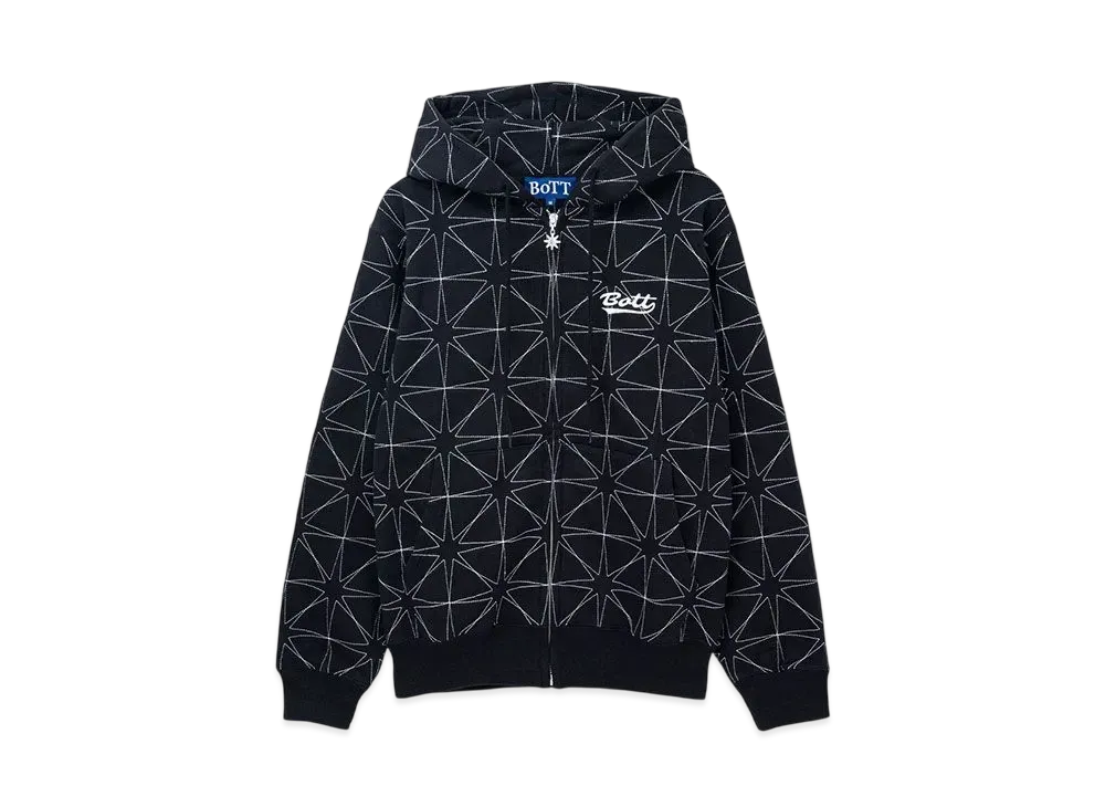 BoTT Sparkle Stitch Zip Hoodie "Black"