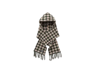 BoTT Houndstooth Hooded Scarf "Natural"