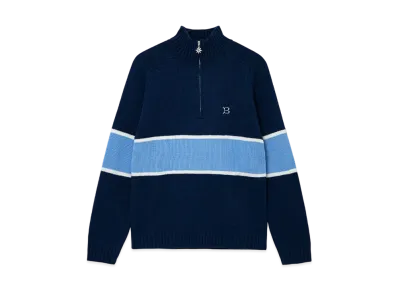 BoTT Half-Zip Drivers Knit "Navy"