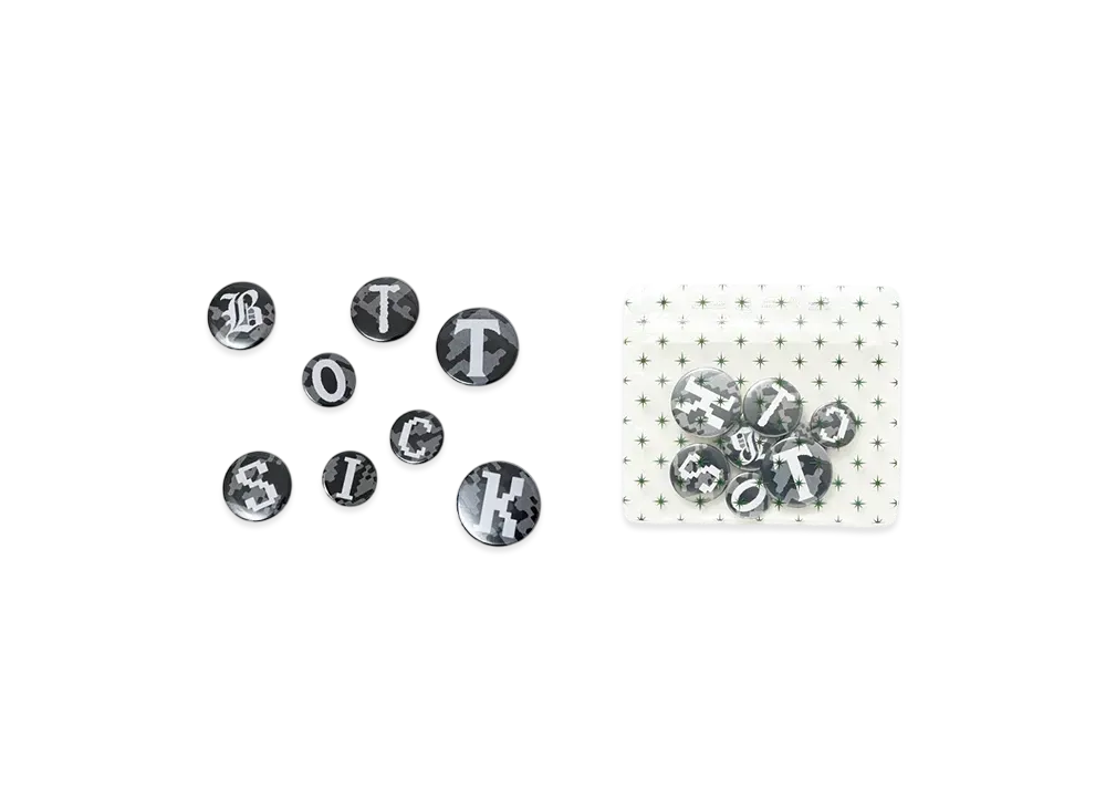 BoTT x sick dan Badge Set "Grey"