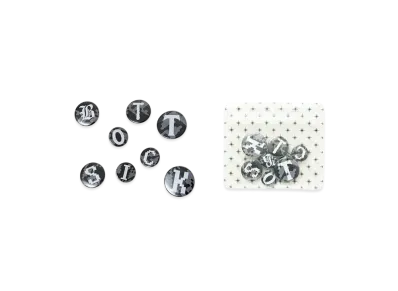 BoTT x sick dan Badge Set "Grey"